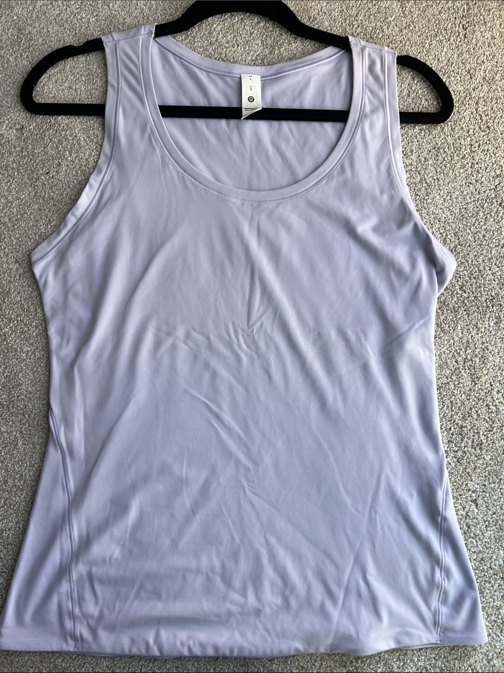 lululemon athletica Light Lavender Scoop Neck Tank Top